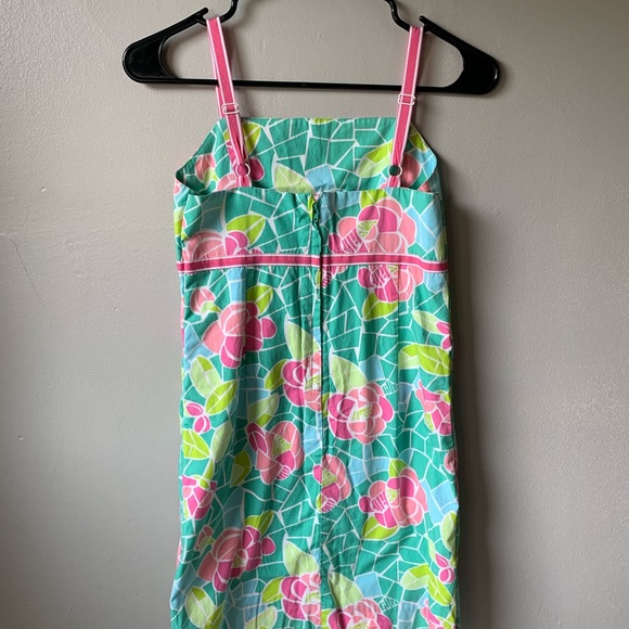 Lilly Pulitzer Vintage Floral Lined Long Sleeveless Dress - Picture 6 of 6